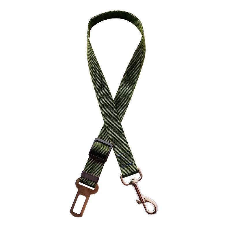 Pet Car Seat Belt – Adjustable Dog & Cat Harness with Safety Clip | 7 Colors