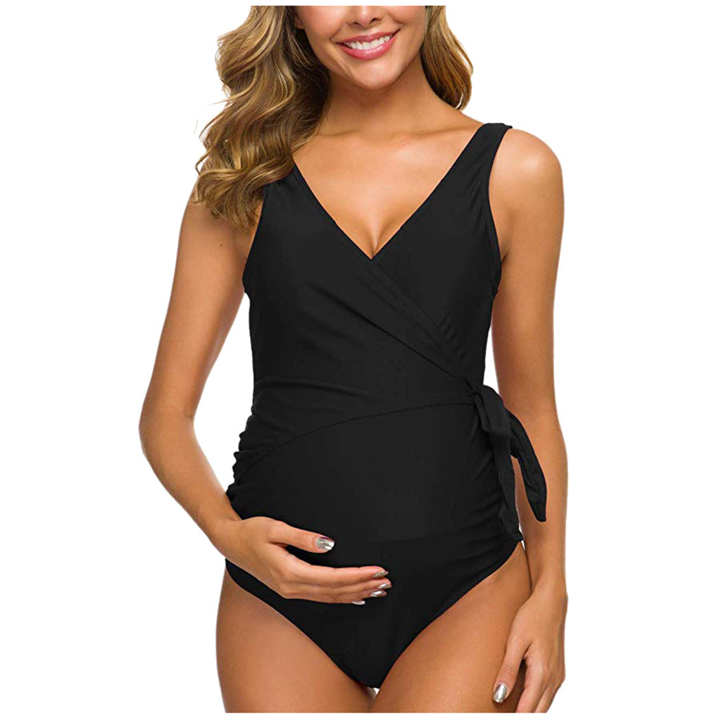 Maternity One-Piece Swimsuit | Sexy Plus Size Swimwear for Pregnant Women – M to 3XL