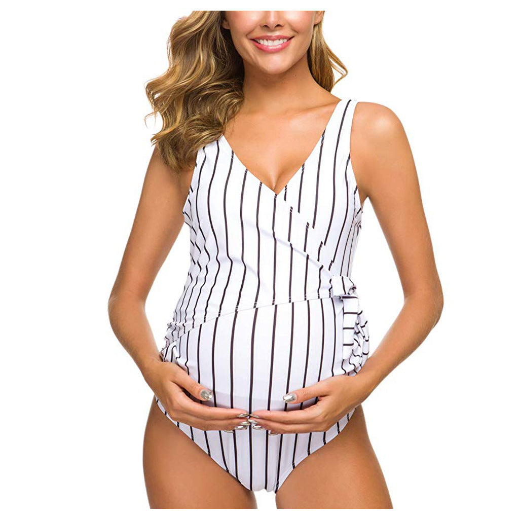 Maternity One-Piece Swimsuit | Sexy Plus Size Swimwear for Pregnant Women – M to 3XL