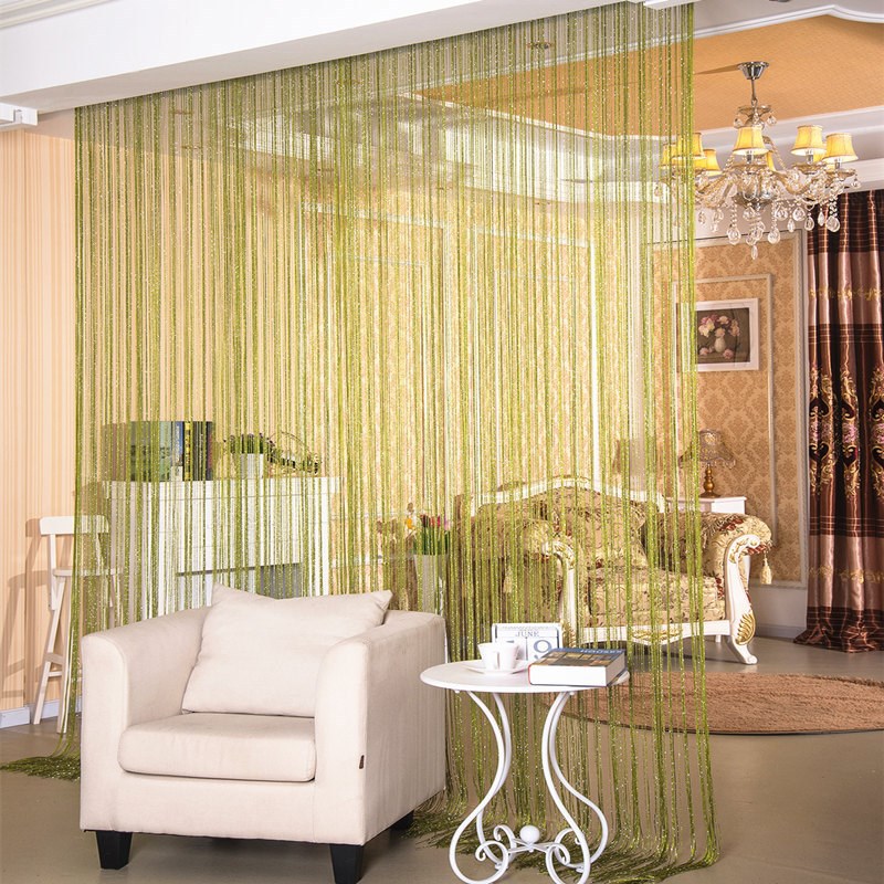 Silver Thread Sheer Curtain  AdriaPulse