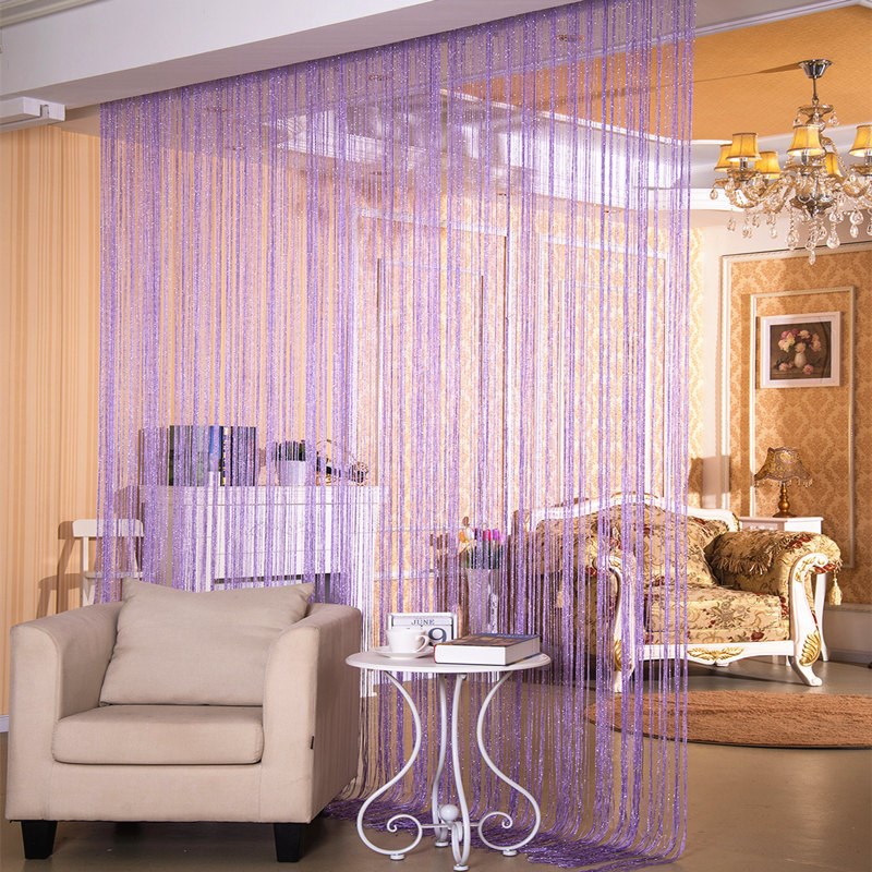 Silver Thread Sheer Curtain  AdriaPulse