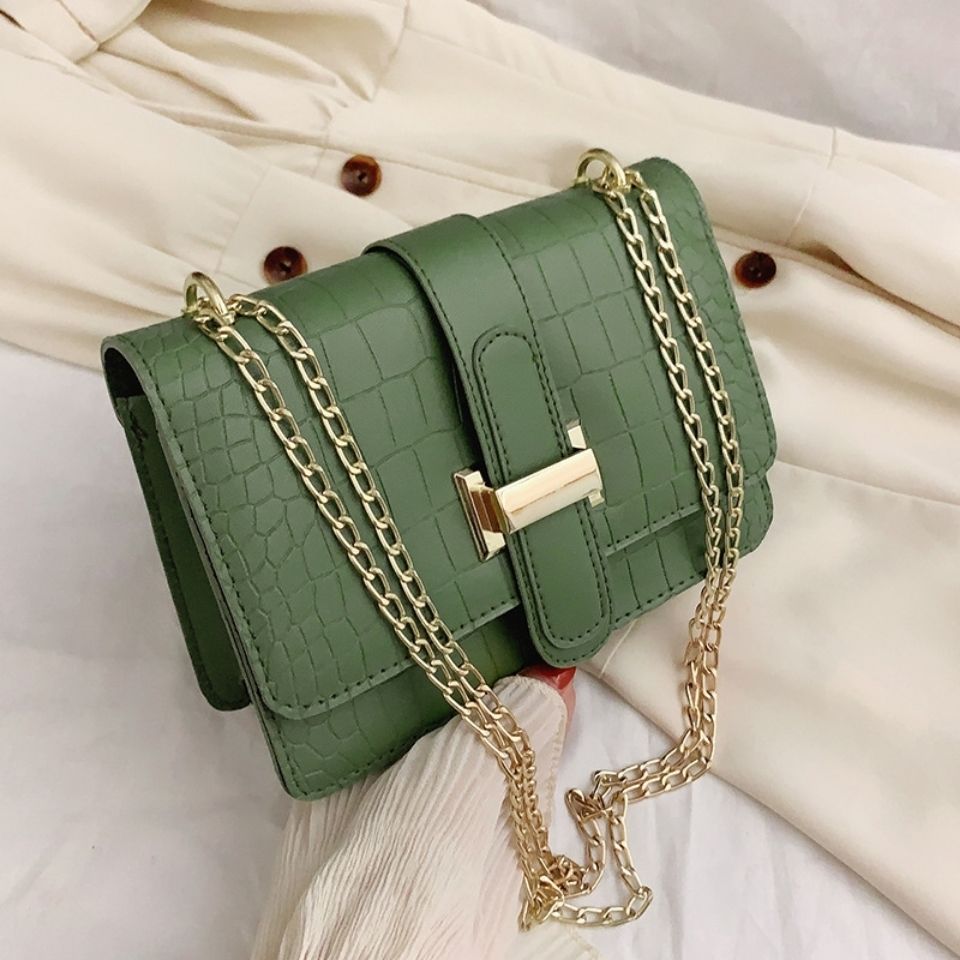 Retro Mini Shoulder Bag – Casual Chain Crossbody PU Leather Purse