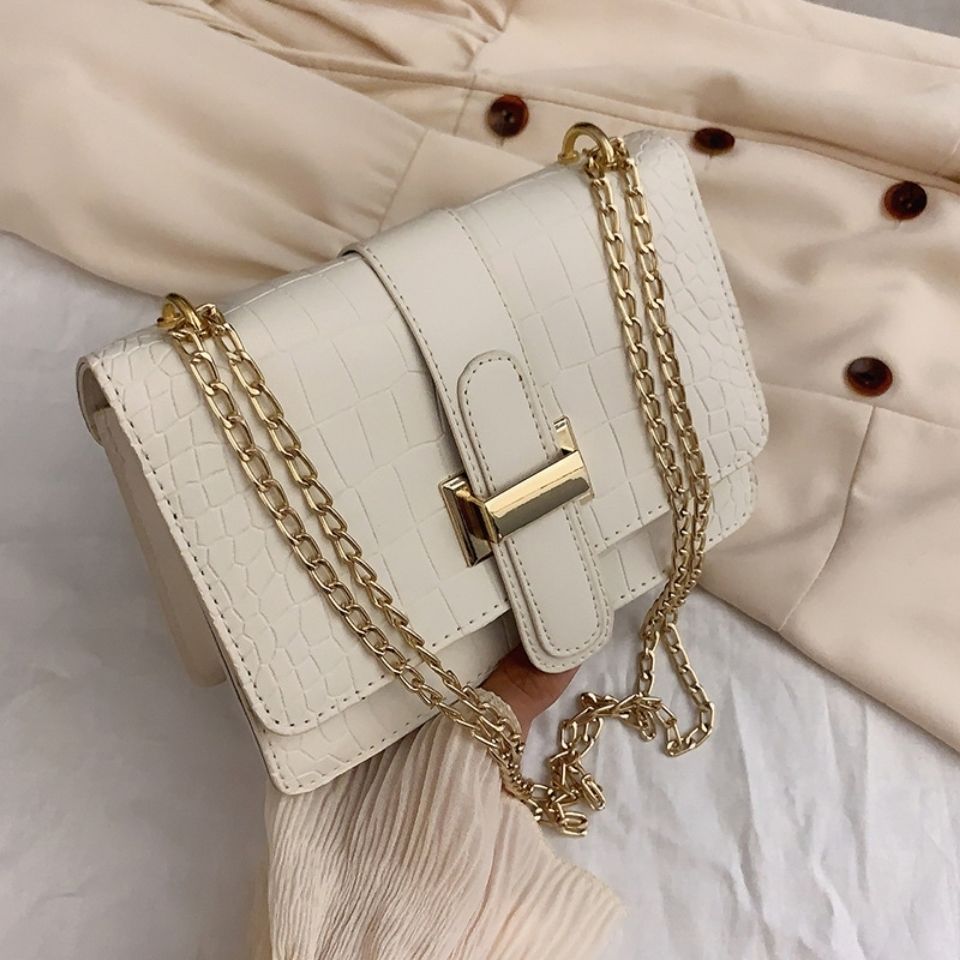 Retro Mini Shoulder Bag – Casual Chain Crossbody PU Leather Purse