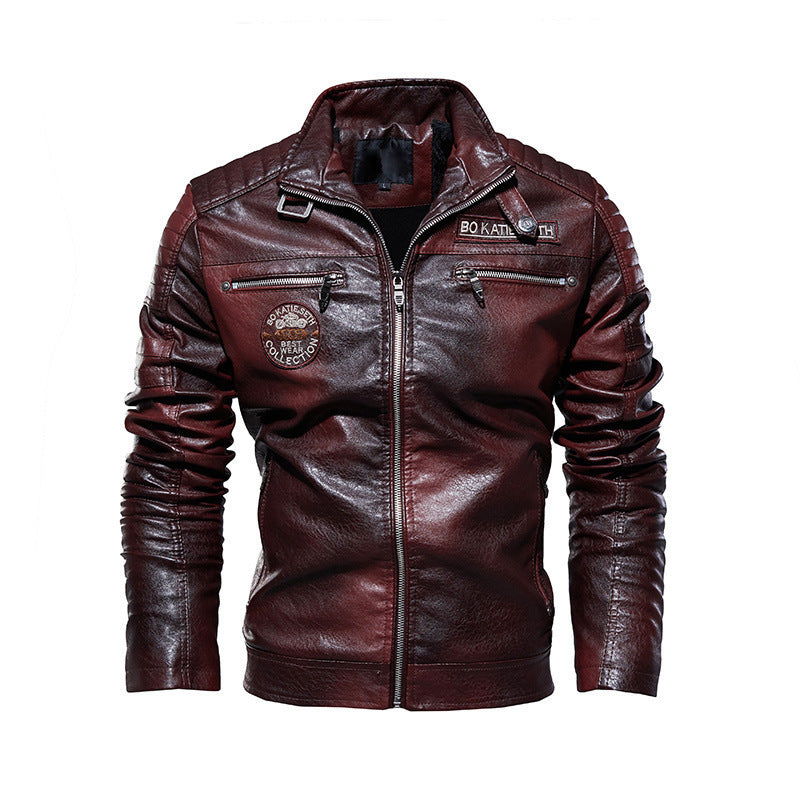 Motorcycle Leather Jacket – Hardman Plush Riding Coat for Men