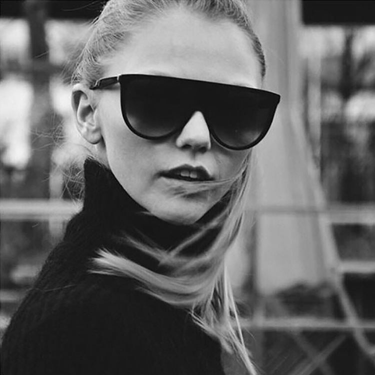Trend Runde Gesichtsform Einteilige Allround-Sonnenbrille für die Straßenfotografie