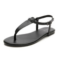Modische, schlichte Strand-Flip-Flop-Sandalen mit Cut-outs