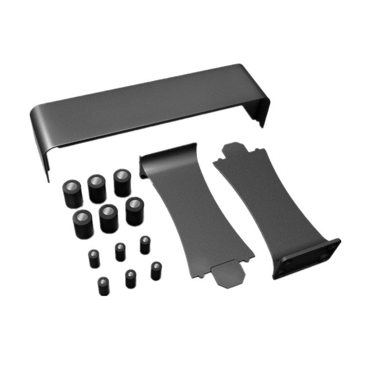 Magnetic Makeup Brush Drying & Hanging Rack – Desktop Organizer with 12 Silicone Caps | Black