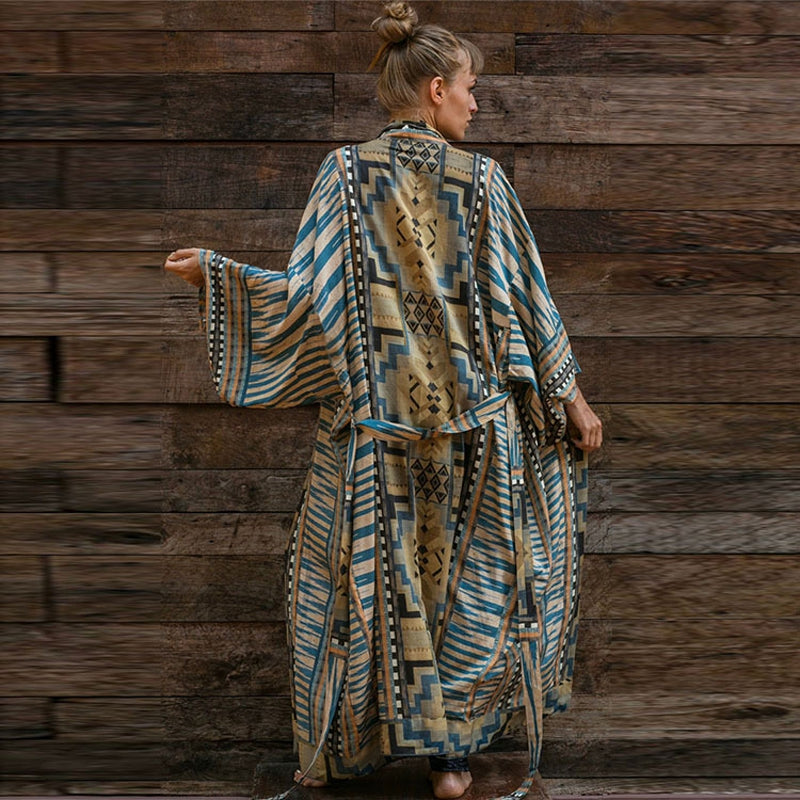 Women's Beach Kaftan Cover-Up – Printed Swimwear Pareo Tunic