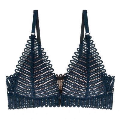 Lace Gathering Bra | Thin Cup Wire-Free Everyday Bra – Women