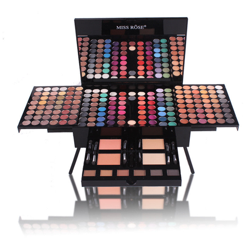 Miss Rose Concealer- & Rouge-Make-up-Palette 004 – Professionelle Gesichts-Palette mit über 8 Farben für alle Hauttöne