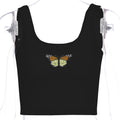 Damen Schmetterlings-Print Baumwoll-Camisole – Kurzes Westentop, S–L