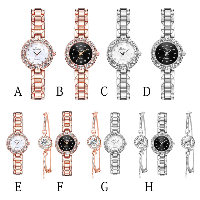 Women's Quartz Watch & Bracelet Set Alloy – | AdriaPulse