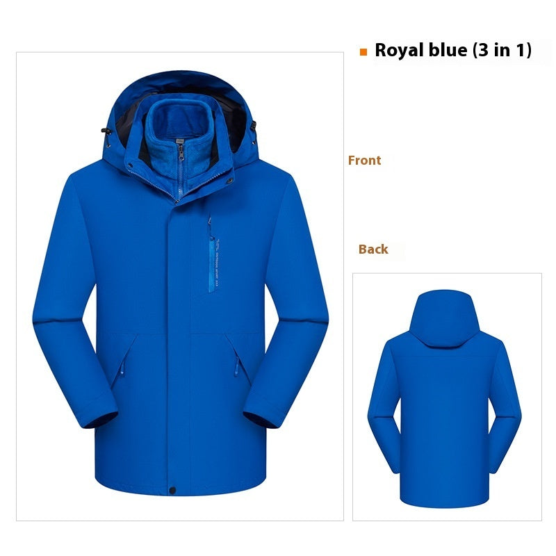 3-in-1 Waterproof Windproof Jacket | Warm Outdoor Coat – Unisex
