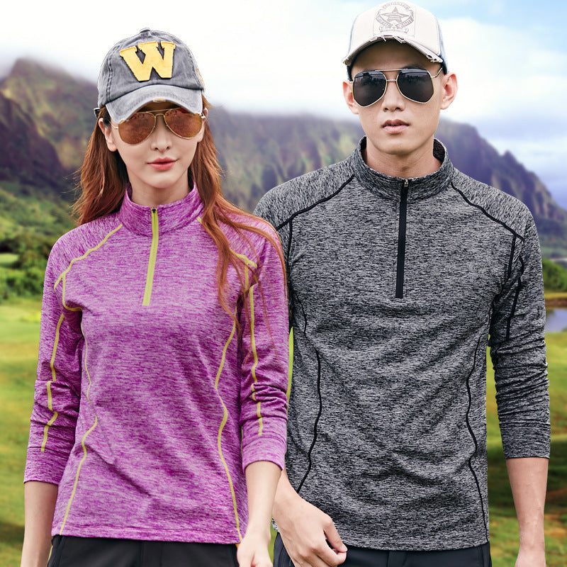 Couples Matching Warm Yoga Set – Long Sleeve Activewear for Women & Men – AdriaPulse