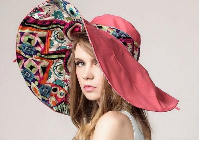 Women's Cotton Visor Beach Hat – Lightweight Open-Crown Sun Visor Cap