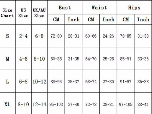 Fashion Bikini Swimsuit – Women's Polyester Swimwear S–L