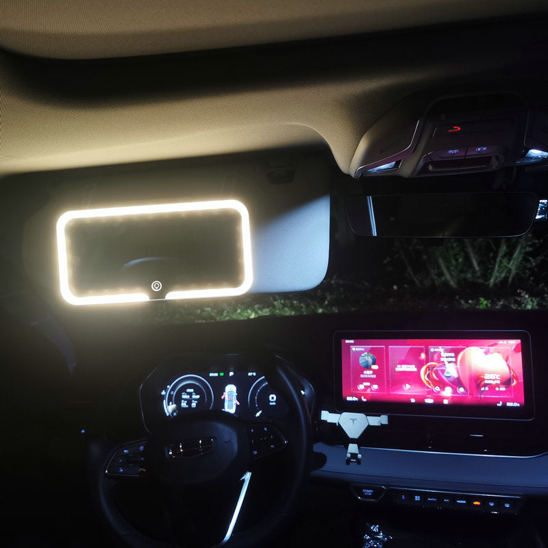 Car Sun Visor LED Makeup Mirror – Lighted Vanity Mirror for Car