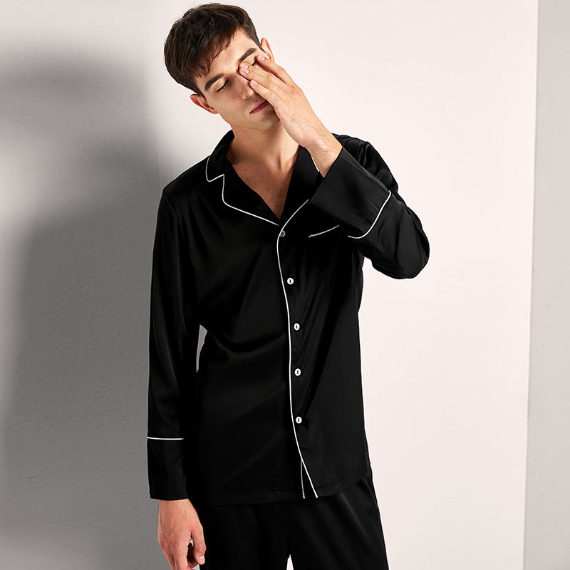 Luxury Silk Couples Pajama Set – Satin Smooth 100% Silk Sleepwear in Elegant Colors – AdriaPulse"