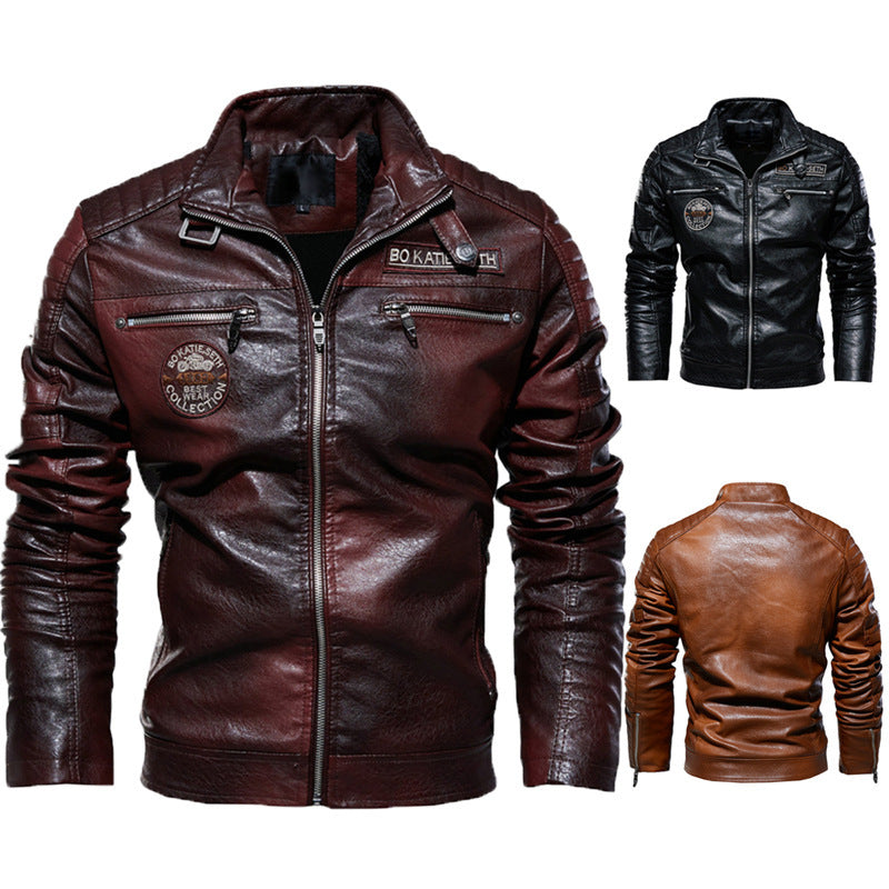Motorcycle Leather Jacket – Hardman Plush Riding Coat for Men