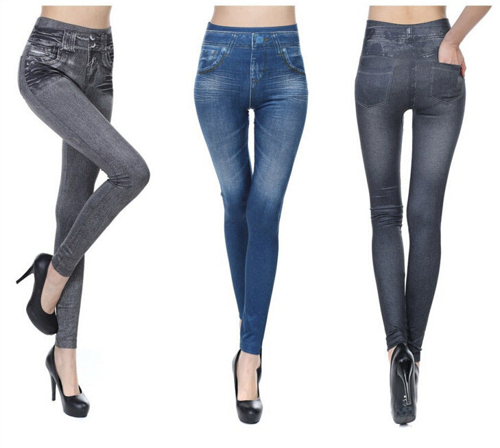 Women's Denim Jean Leggings – Slim Pencil Pants