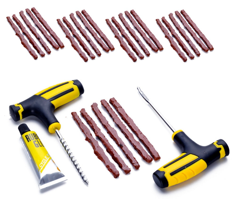 68-Piece Tire Repair Kit – DIY Flat Tire Plug Patch for Car, Truck & Motorcycle