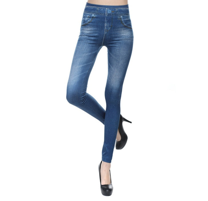 Women's Denim Jean Leggings – Slim Pencil Pants