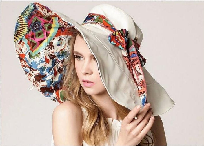 Women's Cotton Visor Beach Hat – Lightweight Open-Crown Sun Visor Cap
