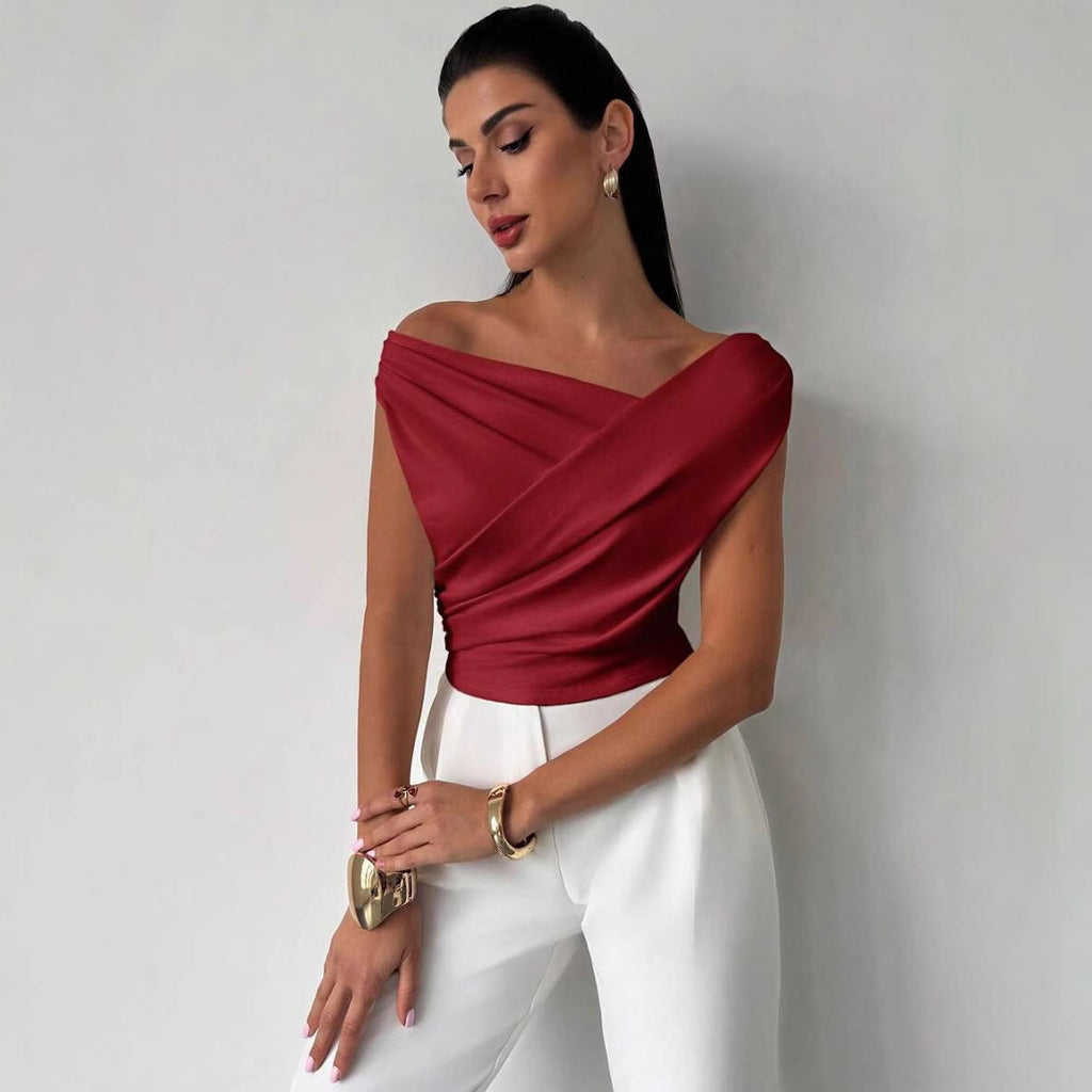 Women's Sleeveless Solid Color Top – AdriaPulse