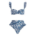 Push-up Bikini Heißer Frühling Urlaub Hohe Taille Bikini Split Badeanzug