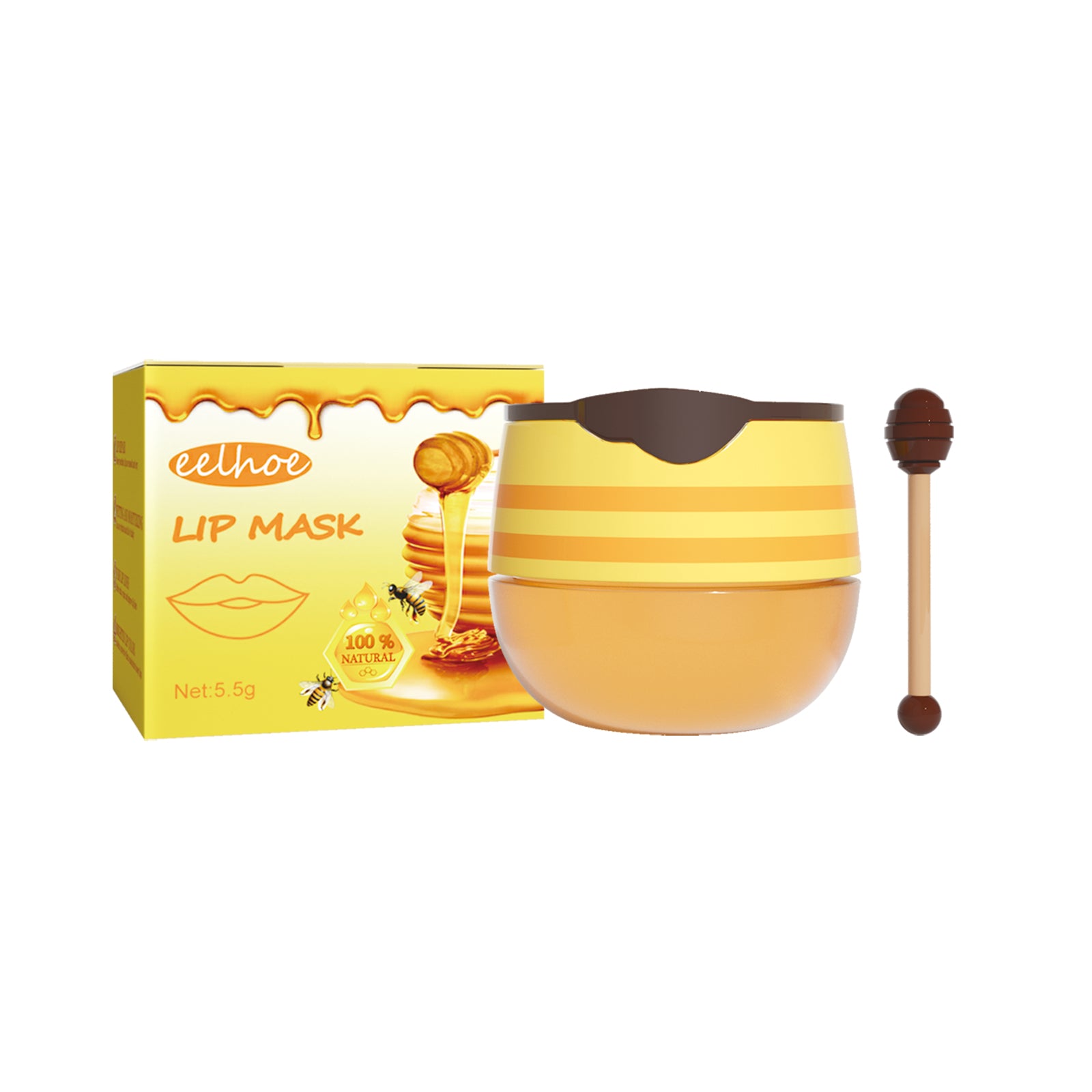 EELHOE Honey Lip Mask – Moisturizing & Exfoliating Lip Care