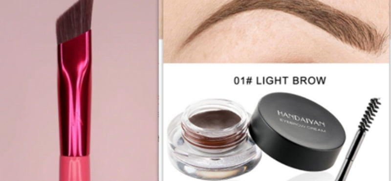 Waterproof Eyebrow Dye Cream Set with Brush – Long-Lasting Brow Color Black | adriapulse"
