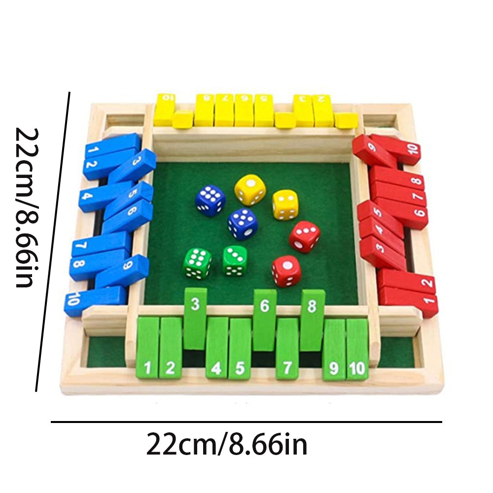 Shut the Box – Wooden Flip Card Number Board Game