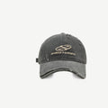 Distressed Denim Baseball Cap – Embroidered Washed Cotton Dome Cap | Adjustable | 5 Colors