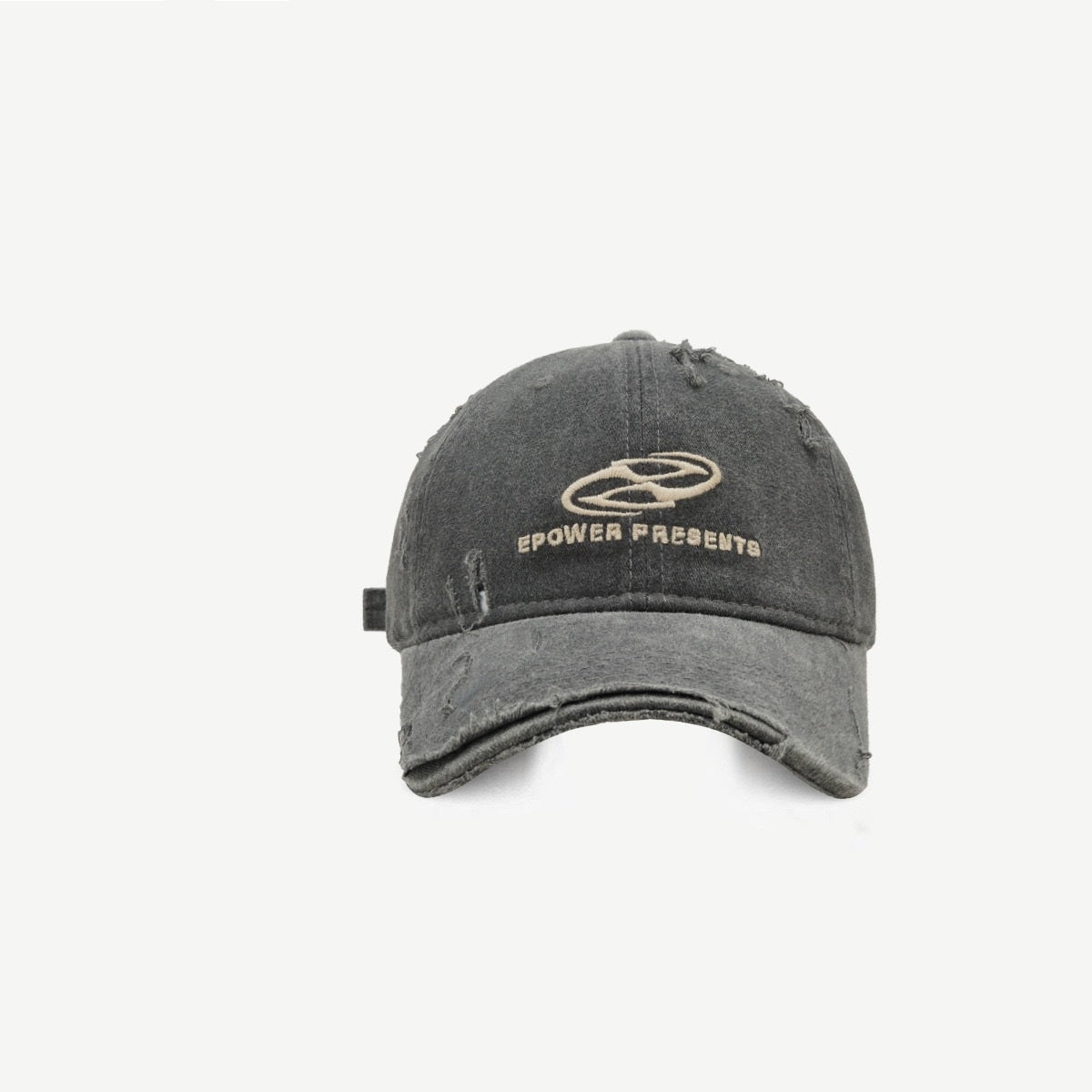 Distressed Denim Baseball Cap – Embroidered Washed Cotton Dome Cap | Adjustable | 5 Colors