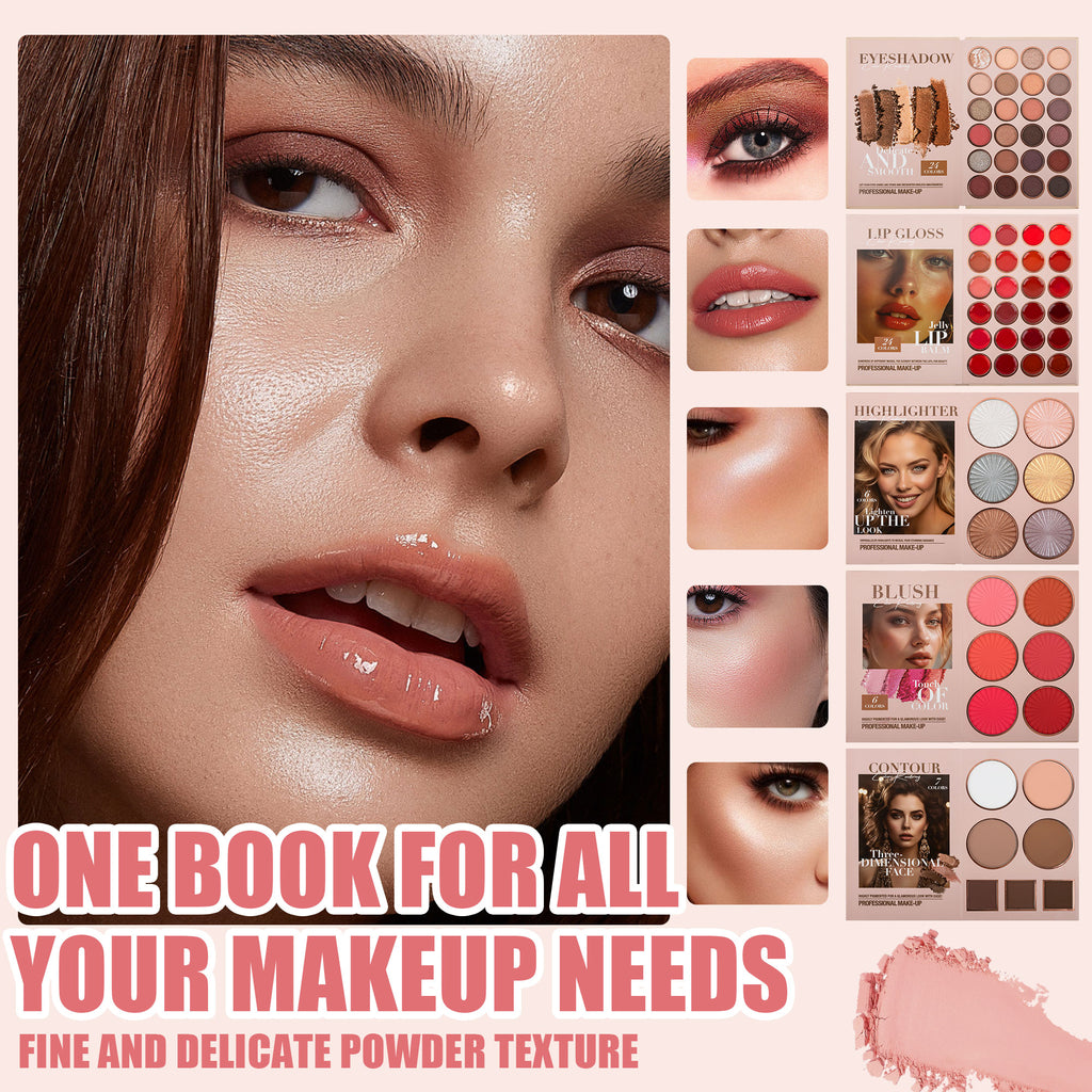 "67-Color Professional Nude Makeup Palette Set Eyeshadow Highlighter Blush Contour – AdriaPulse"