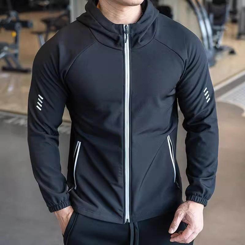 Mens 2026 New Windproof Zip-Up Hoodie For Casual Wear