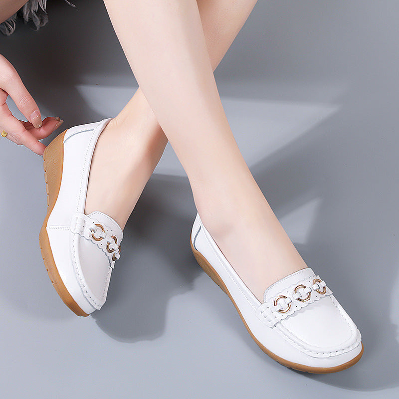 Maternity Wedge Shoes – Plus Size Slip-On Driving Shoes for Pregnancy, Spring & Autumn