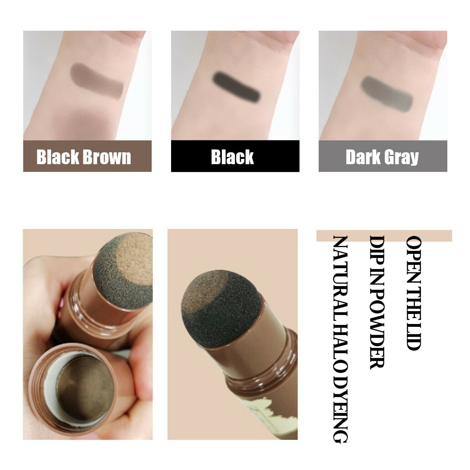 Eyebrow Stamp Stencil Kit – Airbrush Brow Definer with 24 Stencils