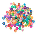 Punched Colorful Flat Bead Bracelet Weaving DIY Materials