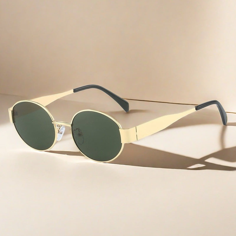 Oval Metal Sunglasses | UV400 Vintage Full Frame – 7 Styles