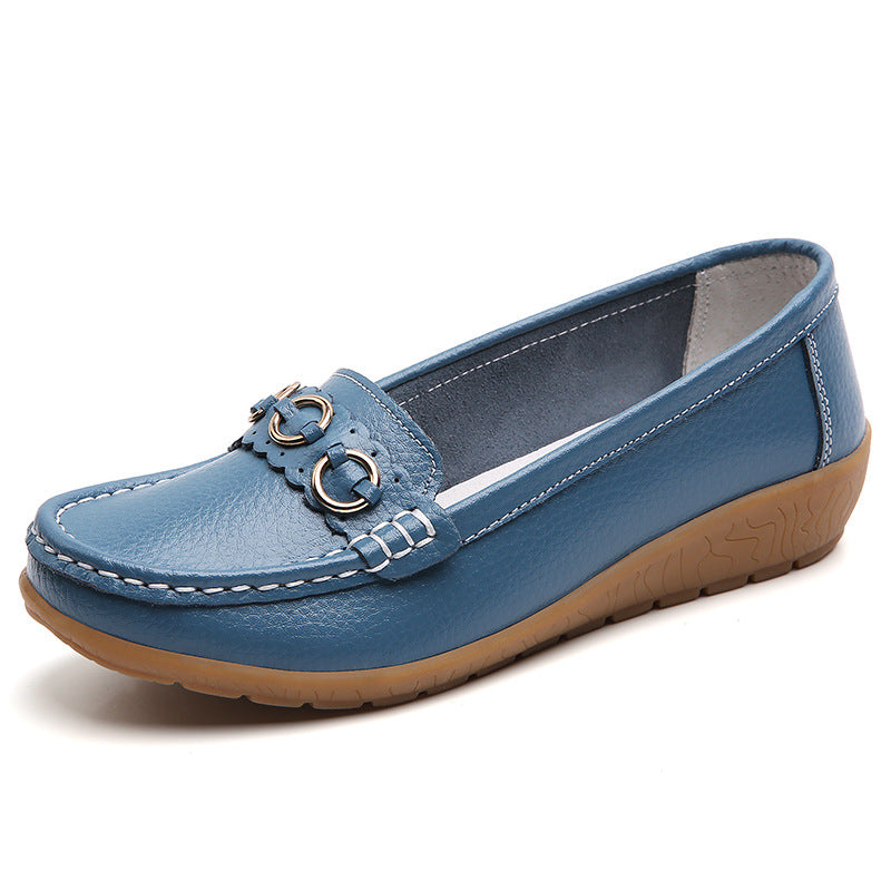 Maternity Wedge Shoes – Plus Size Slip-On Driving Shoes for Pregnancy, Spring & Autumn