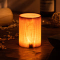 Veilleuse d'ambiance rétro en bois – Lampe USB tactile pour pique-nique et décoration intérieure