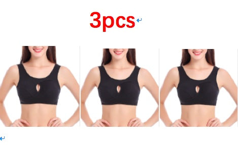 Plus Size Wire-Free Cotton Bra With Removable Padding