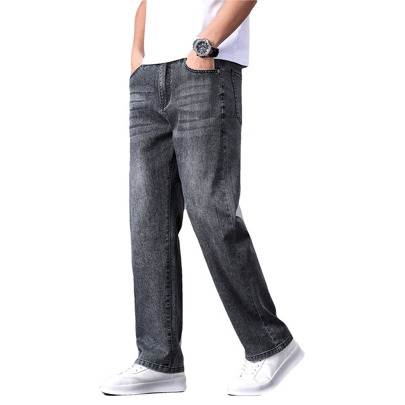 Men's Straight Leg Business Jeans – Slim Fit Commuter Denim
