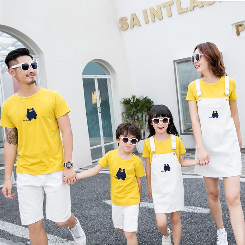 Family Matching Modal T-Shirt Set – Animal & Cartoon Print Short Sleeve for Mom, Dad & Kids – AdriaPulse"
