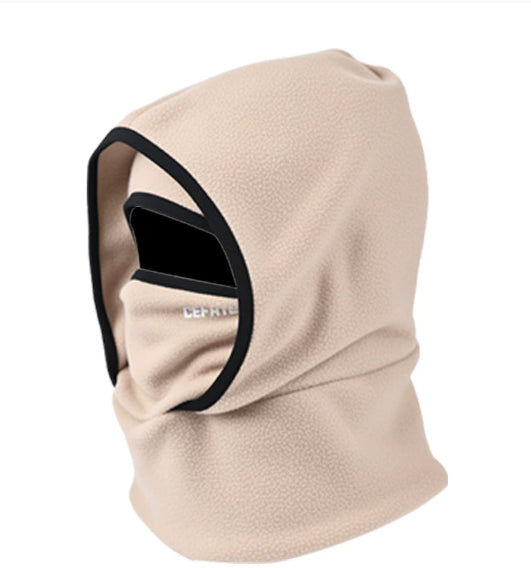 Winter-Fleece-Mütze & Schal integrierte Kopfbedeckung – Unisex