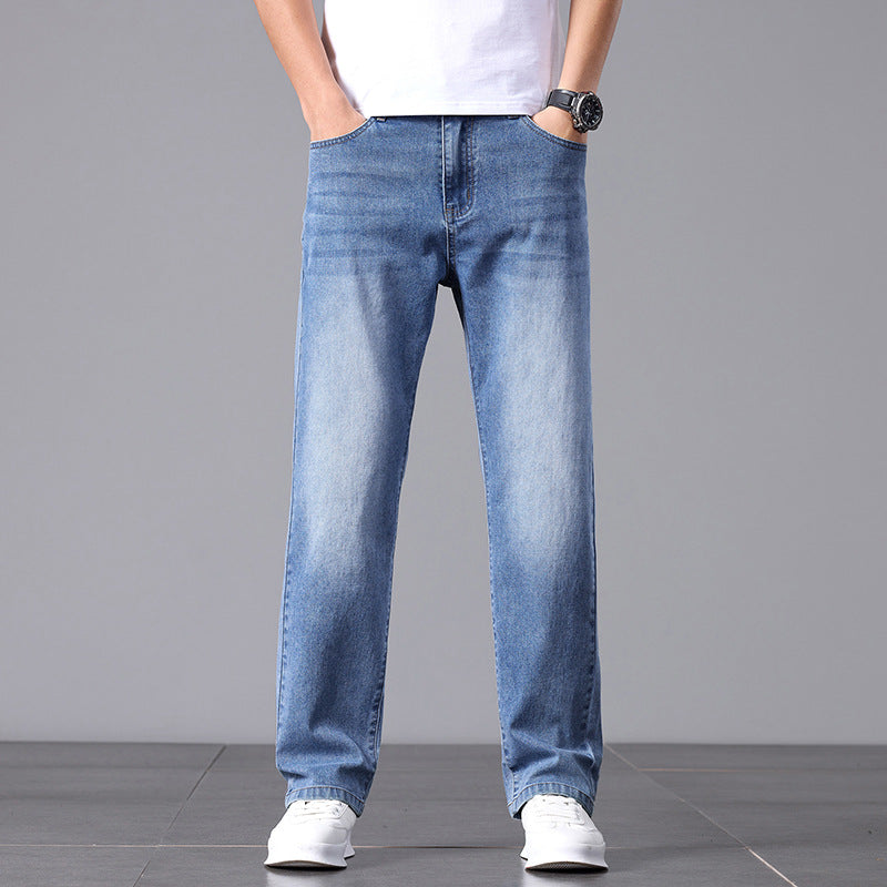 Men's Straight Leg Business Jeans – Slim Fit Commuter Denim