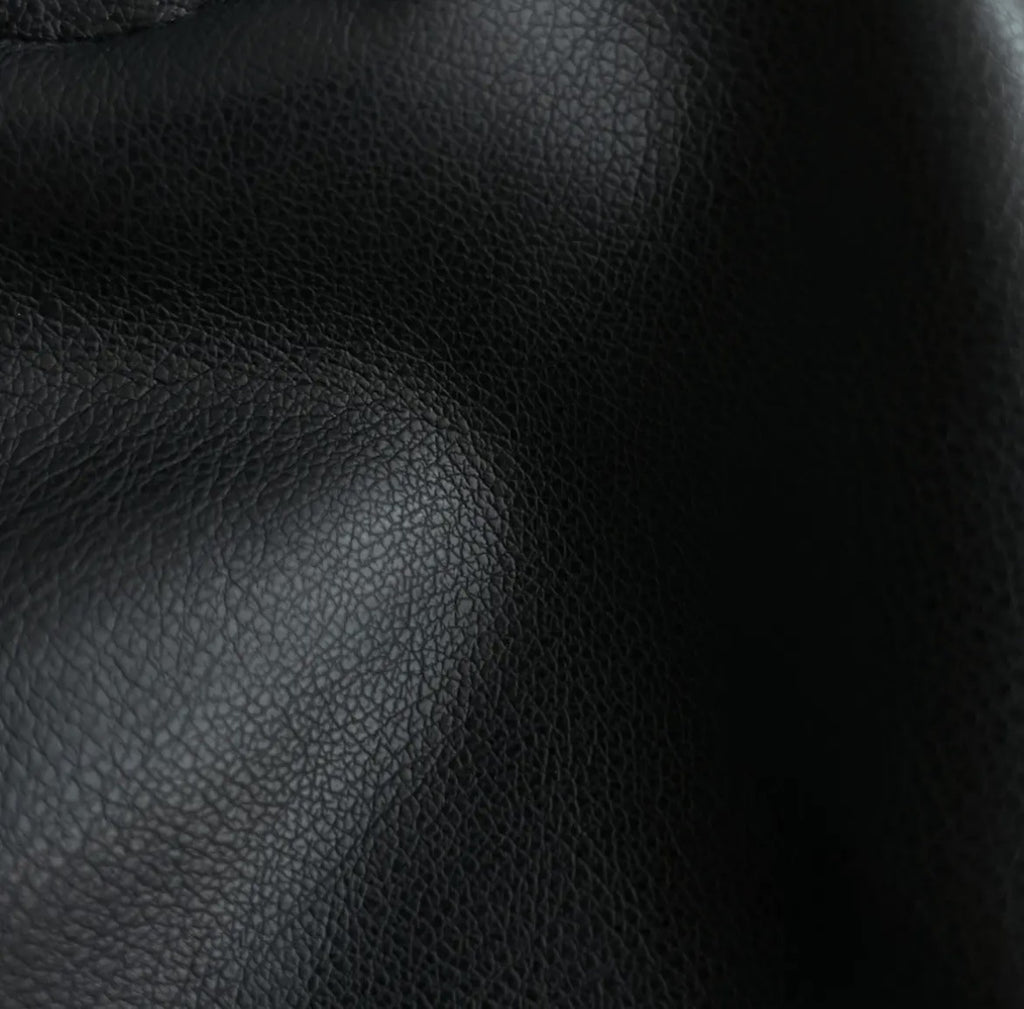 Women's High Waist PU Leather Shorts Buckle Detail – Black S | AdriaPulse