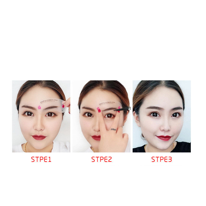 Eyebrow Stencil Card Set – 24 Reusable DIY Brow Shaping Templates