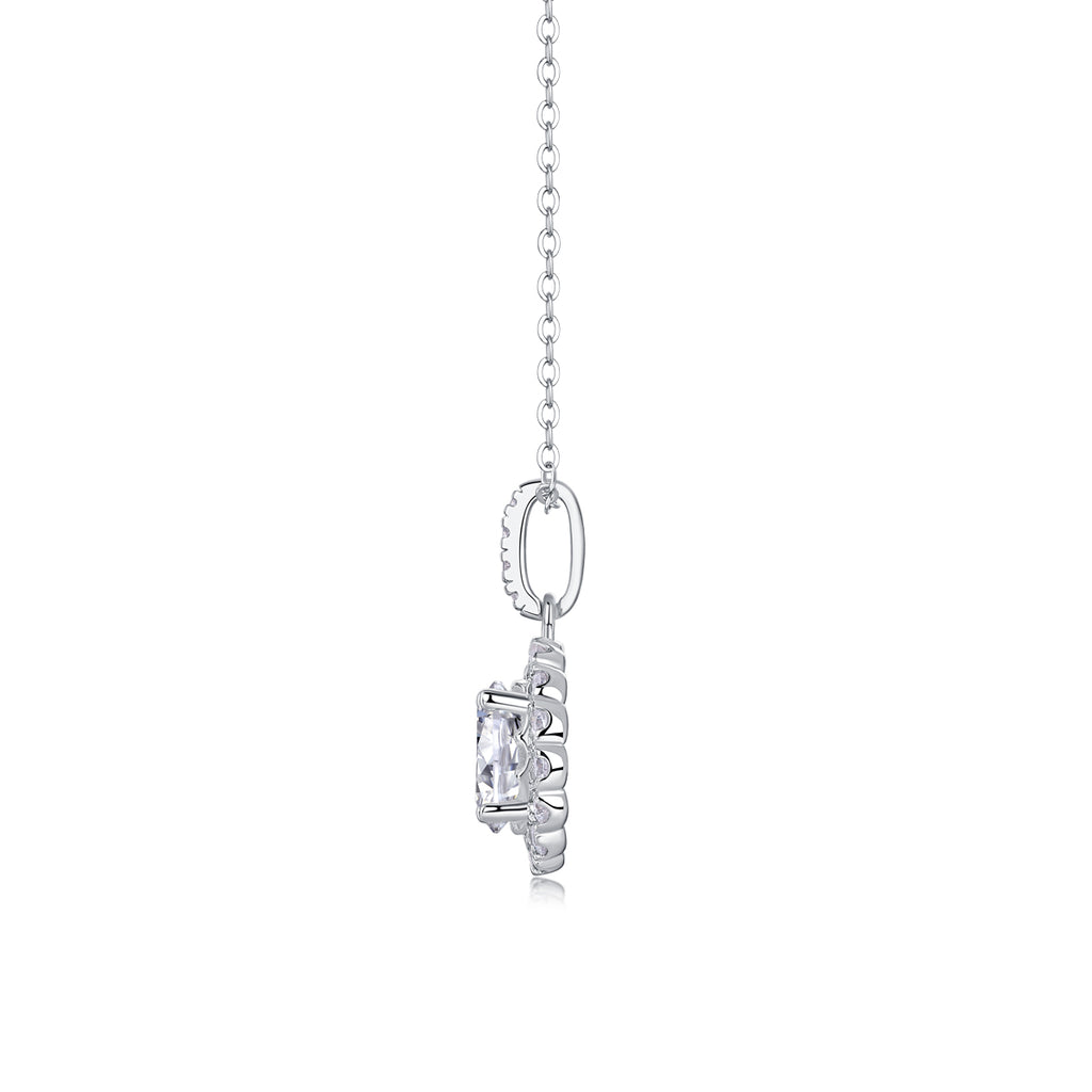 1Dandelion - A Fashionable And Luxurious Diamond Jewelry Pendant Set With 2-carat Moissan Diamonds, S925 Sterling Silver And Platinum Plating Prohibit TikTok sales